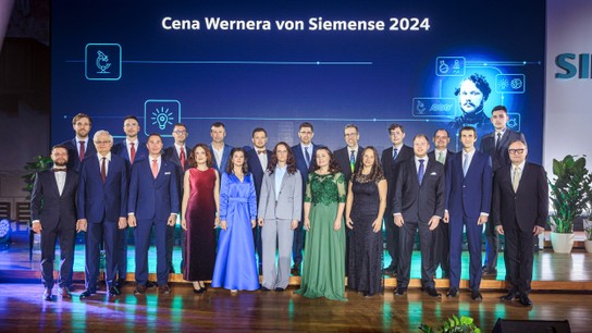 Laureáti Ceny Wernera von Siemense 2024 a generální ředitel Siemens Česká republika